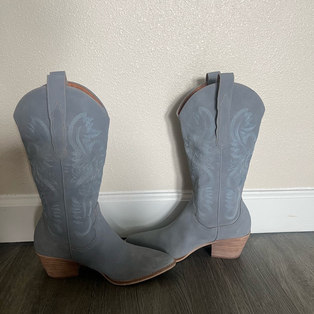 Light Blue Cowboy Boots